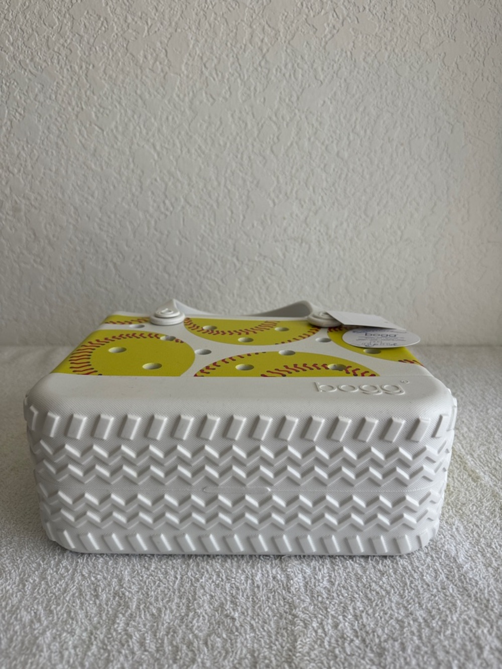 Bogg Bag Yellow Softball Print Tote Bag - Picture 9 of 9